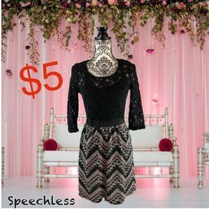 $5 add on item, Speechless lace top skirt dress